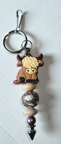 Highland Cow Keychain
